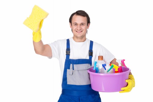 Professional steam carpet cleaning of a living room carpet